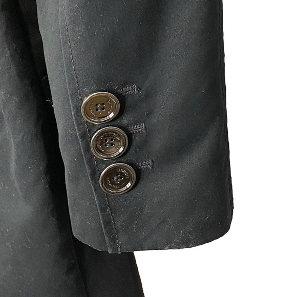 ESPRIT Collection Classic Black Trench Coat Office Siren Capsule Wardrobe 6 - Picture 12 of 16